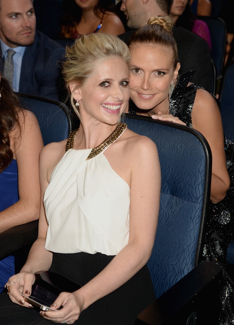 She managed to sneak up on Sarah Michelle Gellar.