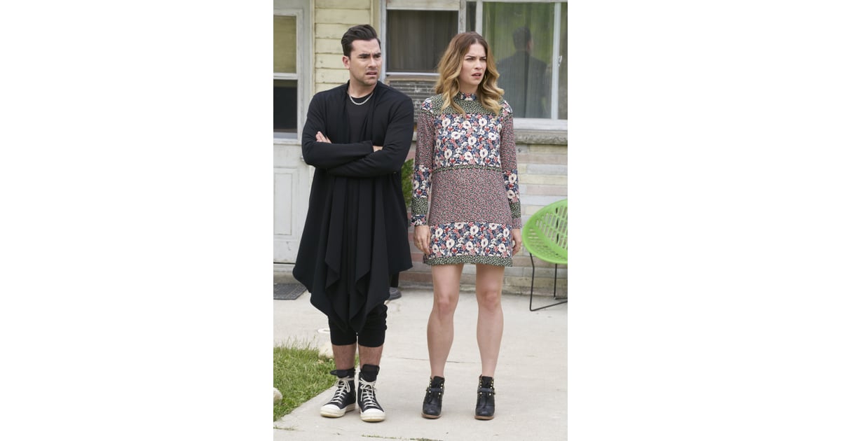 David Rose's Long Black Sweater on Schitt's Creek | All of David Rose's Best Sweaters on Schitt 