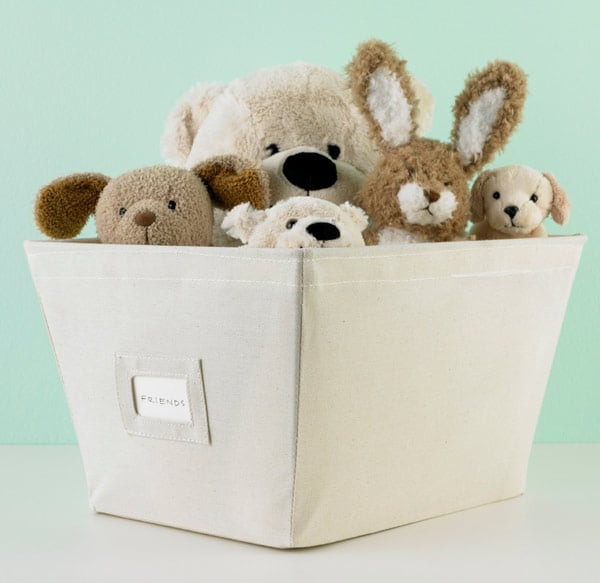 childrens canvas storage boxes