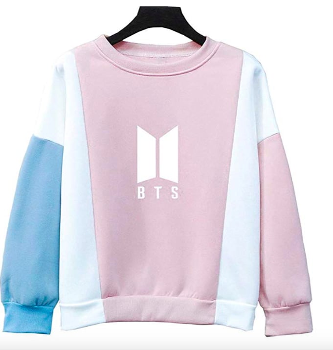 Delightry K-Pop BTS Women Round High Neck Printed Pullover Sweatshirt