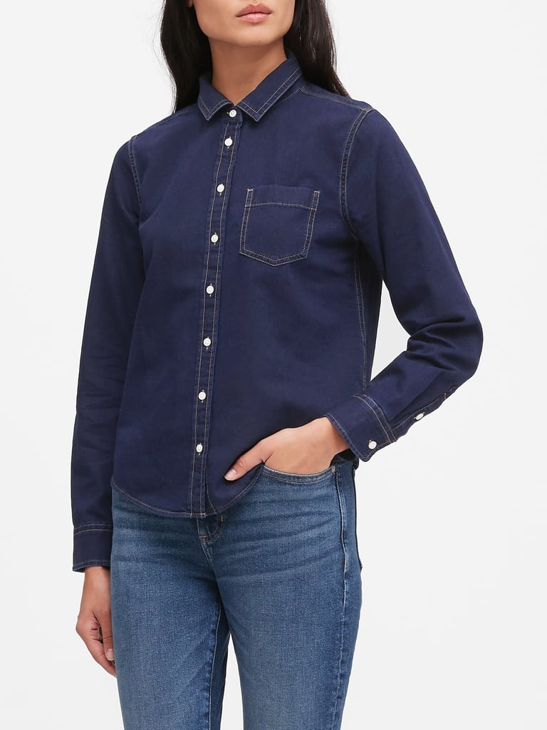 Banana Republic Quinn Straight-Fit Denim Shirt