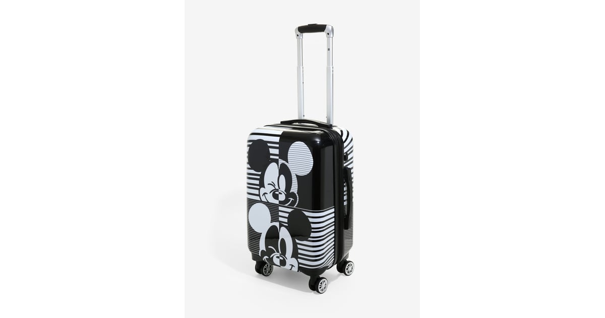 Ful Disney Mickey Mouse Black And White Hard Sided 21 Inch Carry On