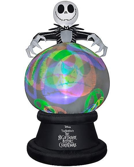 Jack Skellington Globe With Projection Inflatable