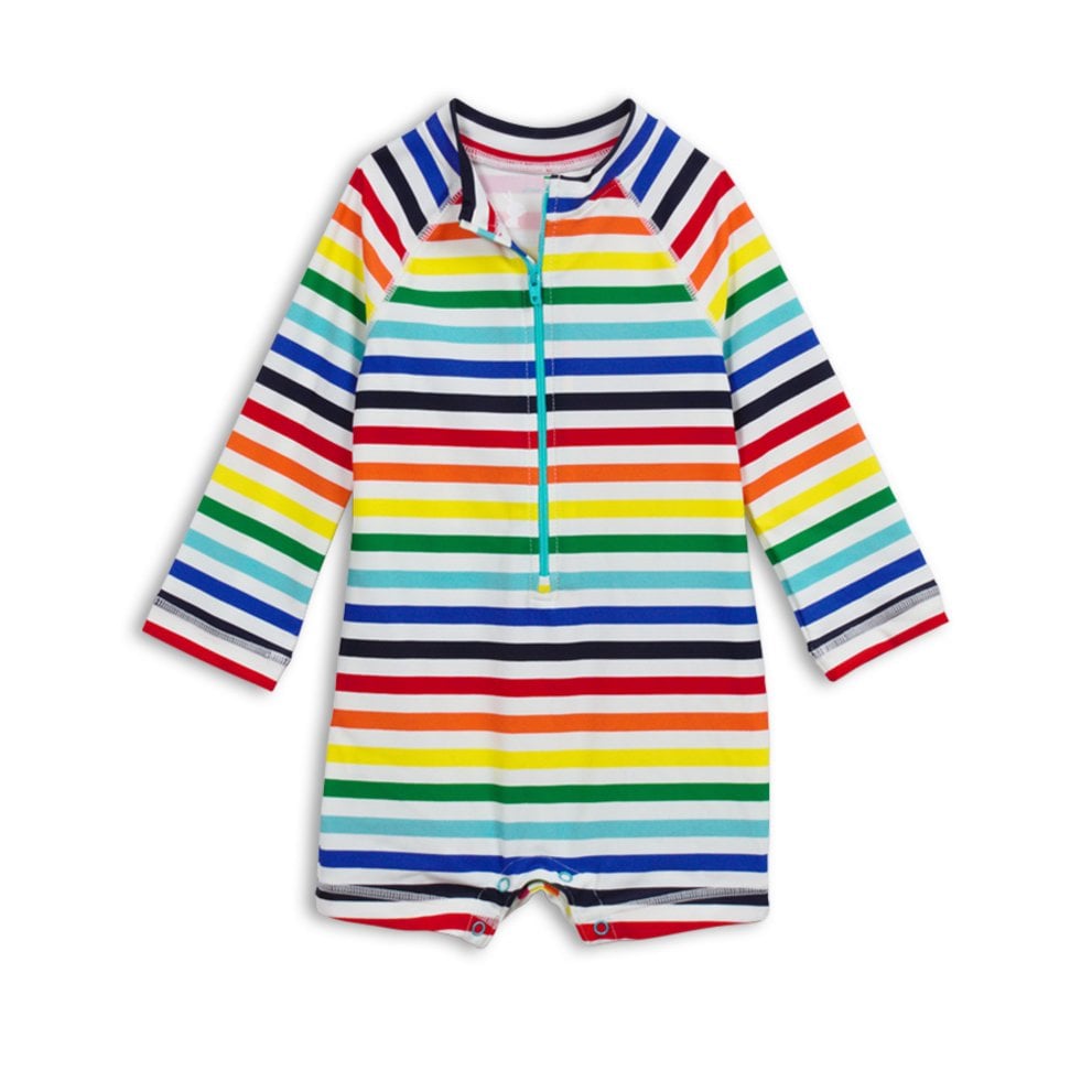 Primary The Baby Rainbow One Piece Rash Guard