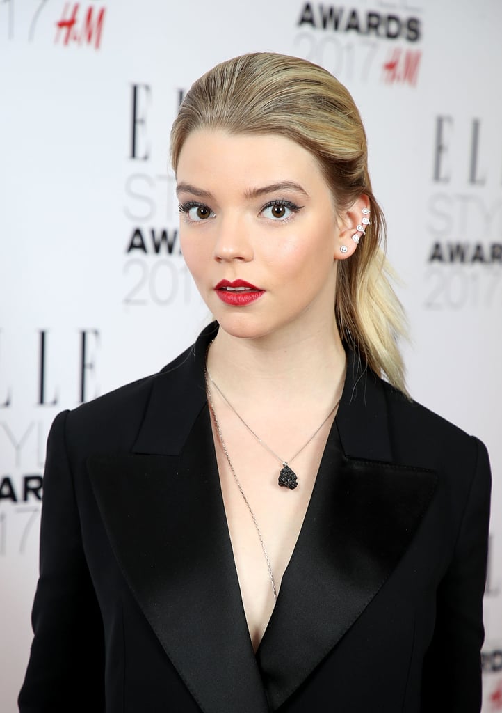 Anya Taylor-Joy's Military Red Lips, 2017