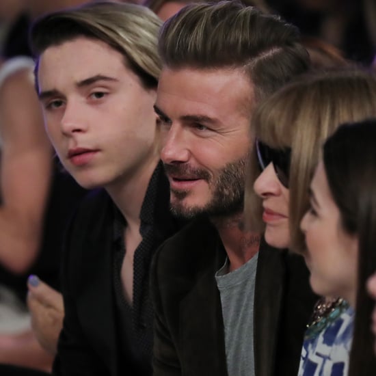 David and Brooklyn Beckham at Victoria's Fashion Show 2016