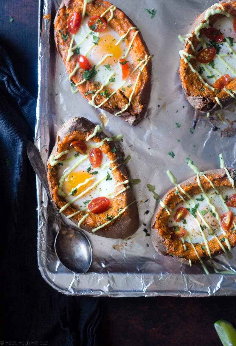 Mexican Stuffed Sweet Potatoes With Eggs