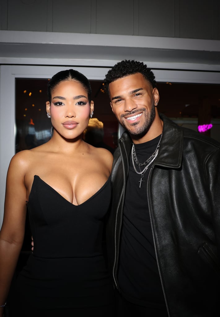 Andreina Santos and Jeremiah Brown at Popsugar's Award Season After Party