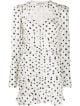 Alessandra Rich Ruched Polka Dot Minidress