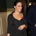 Meghan Markle Chose a Black Brocade Dress For the Royal Family's Important Outing