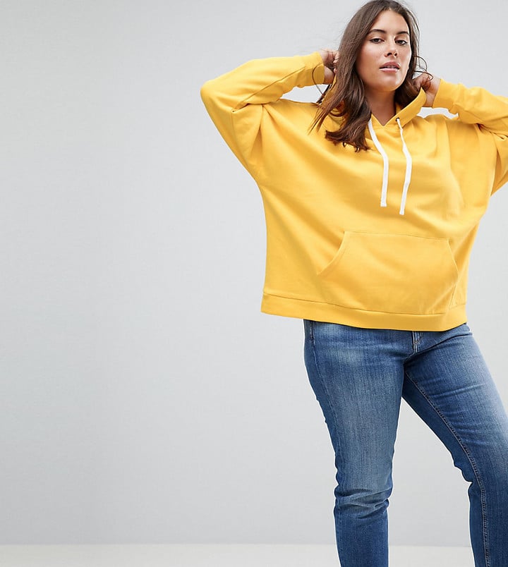 yellow hoodie plus size