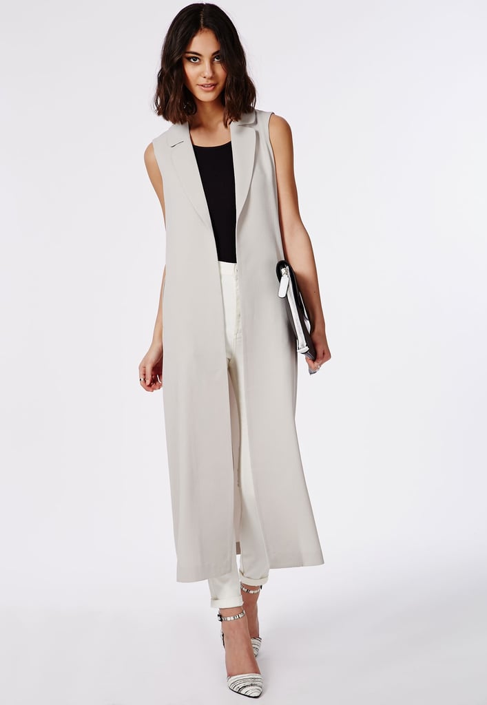 Missguided Maxi Sleeveless Duster Coat ($57) | Summer Outfit Ideas ...