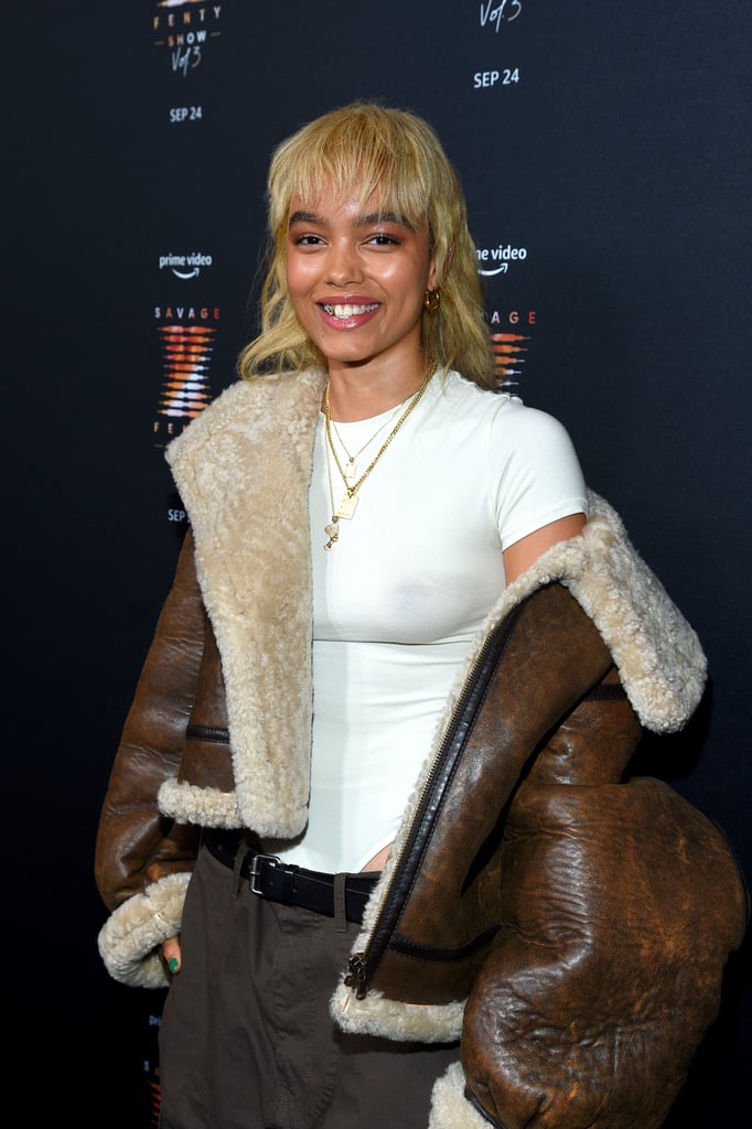 Whitney Peak's Blond Mullet at the Savage X Fenty Premiere