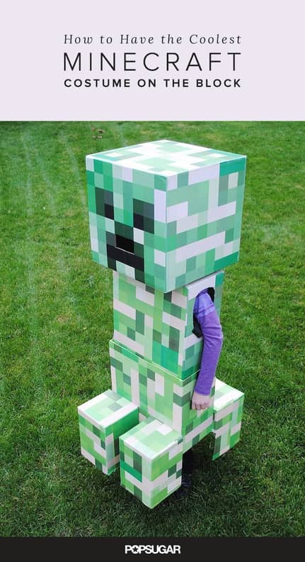 Practical Mom: Minecraft Creeper: A no-brainer Halloween Costume idea!