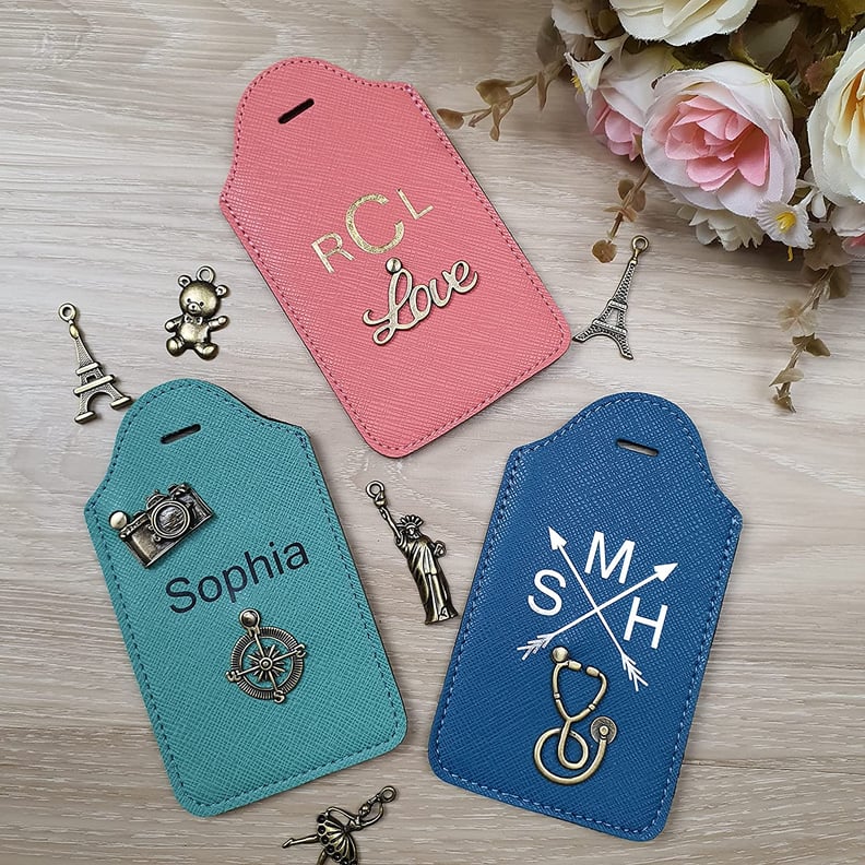 For the Honeymoon: Personalized Luggage Tags