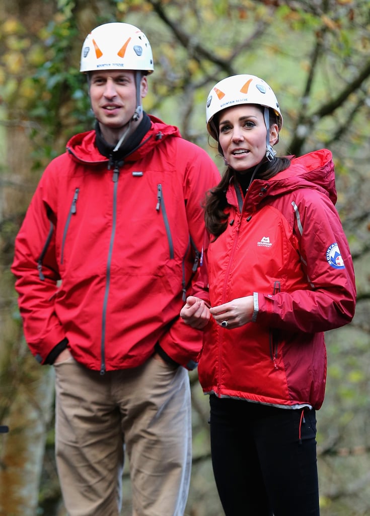 Kate Middleton and Prince William Rock Climbing in UK 2015