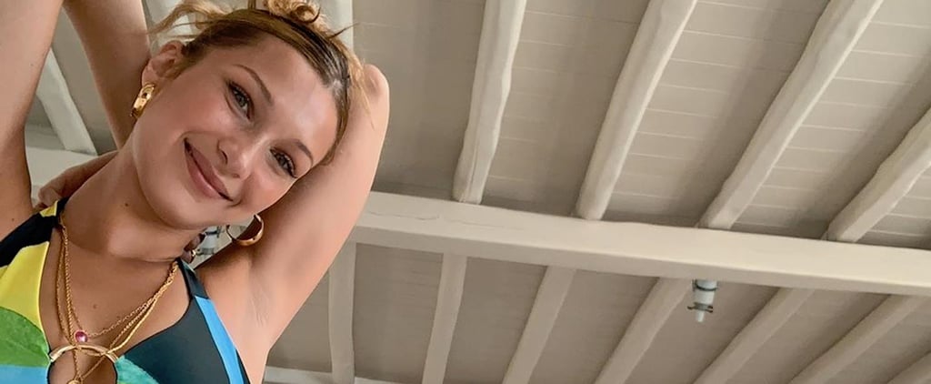 Bella Hadid's Printed One-Piece on Instagram