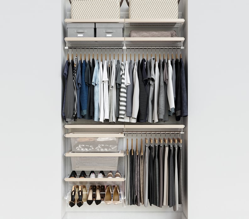 Aubree 47 W Closet System Dotted Line Finish: White