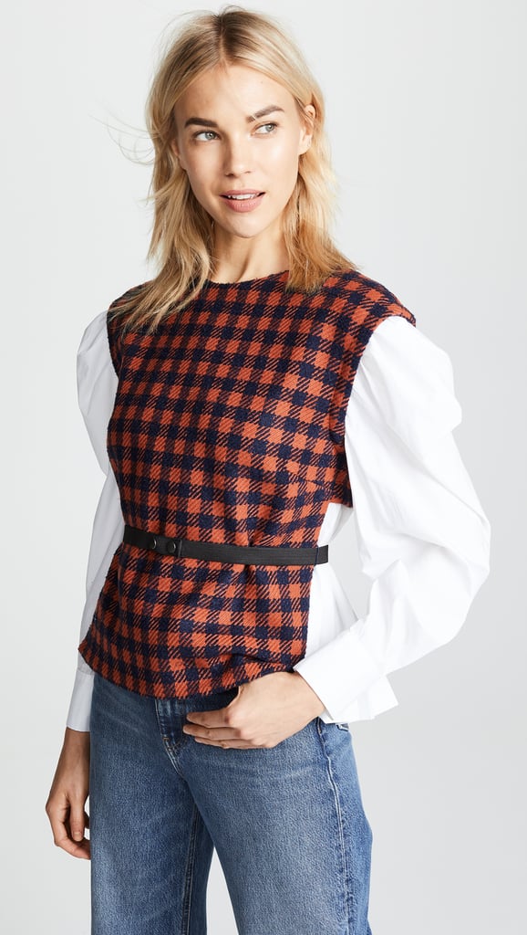 Sea Puff Sleeve Blouse