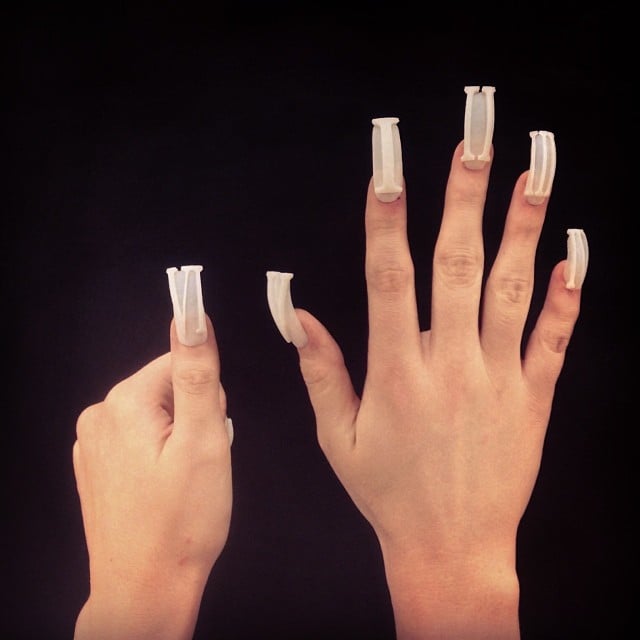 "Digits" nails.  
Source: Instagram user thelasergirls