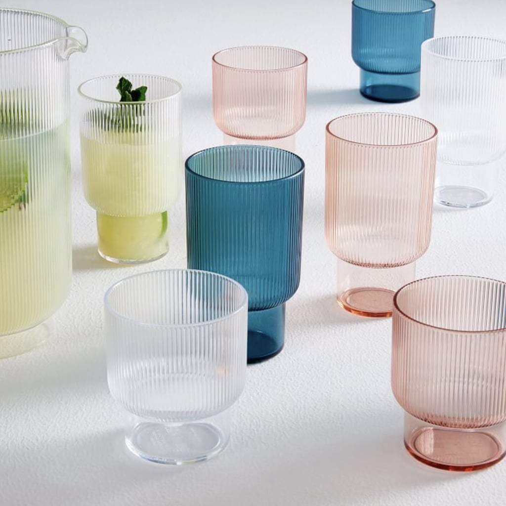 Cheers To These: West Elm Fluted Acrylic Drinking Glasses