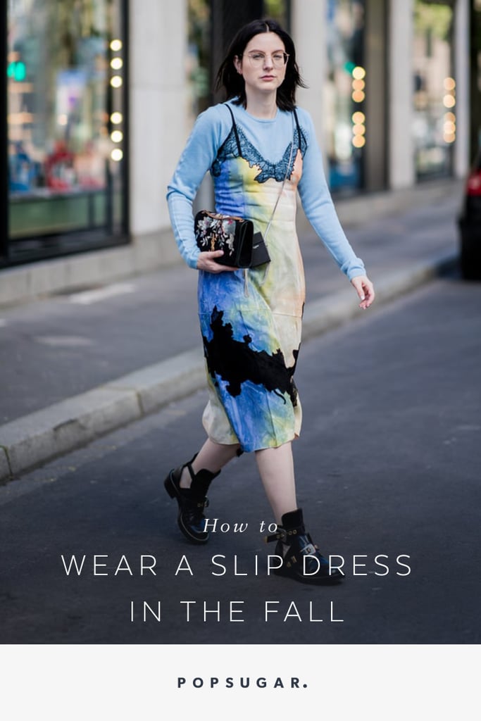 How to Wear a Slip Dress in the Fall