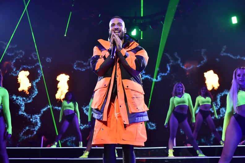 NEW YORK, NEW YORK - OCTOBER 04: Maluma performs at Madison Square Garden on October 04, 2019 in New York City. (Photo by Theo Wargo/Getty Images)