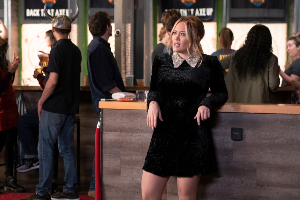 Hilary Duff's Black Miu Miu Minidress on Younger