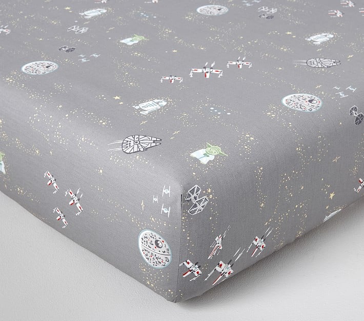 Star Wars Allover Sky Fitted Crib Sheet