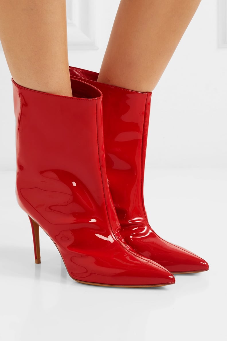 Alexandre Vauthier Alex Patent Leather Ankle Boots