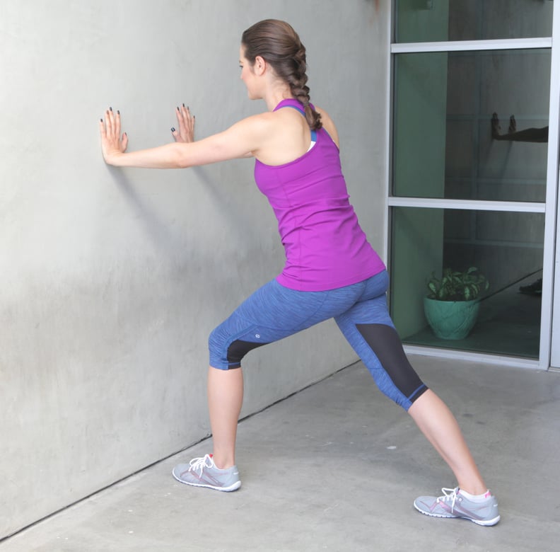 wall calf stretches