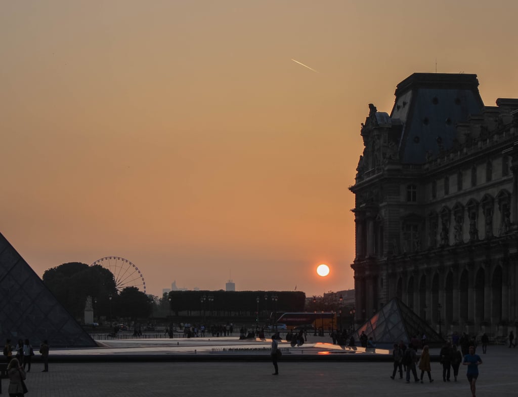 And then there's the golden hour here. So often the evening pulls the sun down without us even noticing. But not in Paris. Here, the sunsets are so striking, you can't help but embrace this fiery hour.