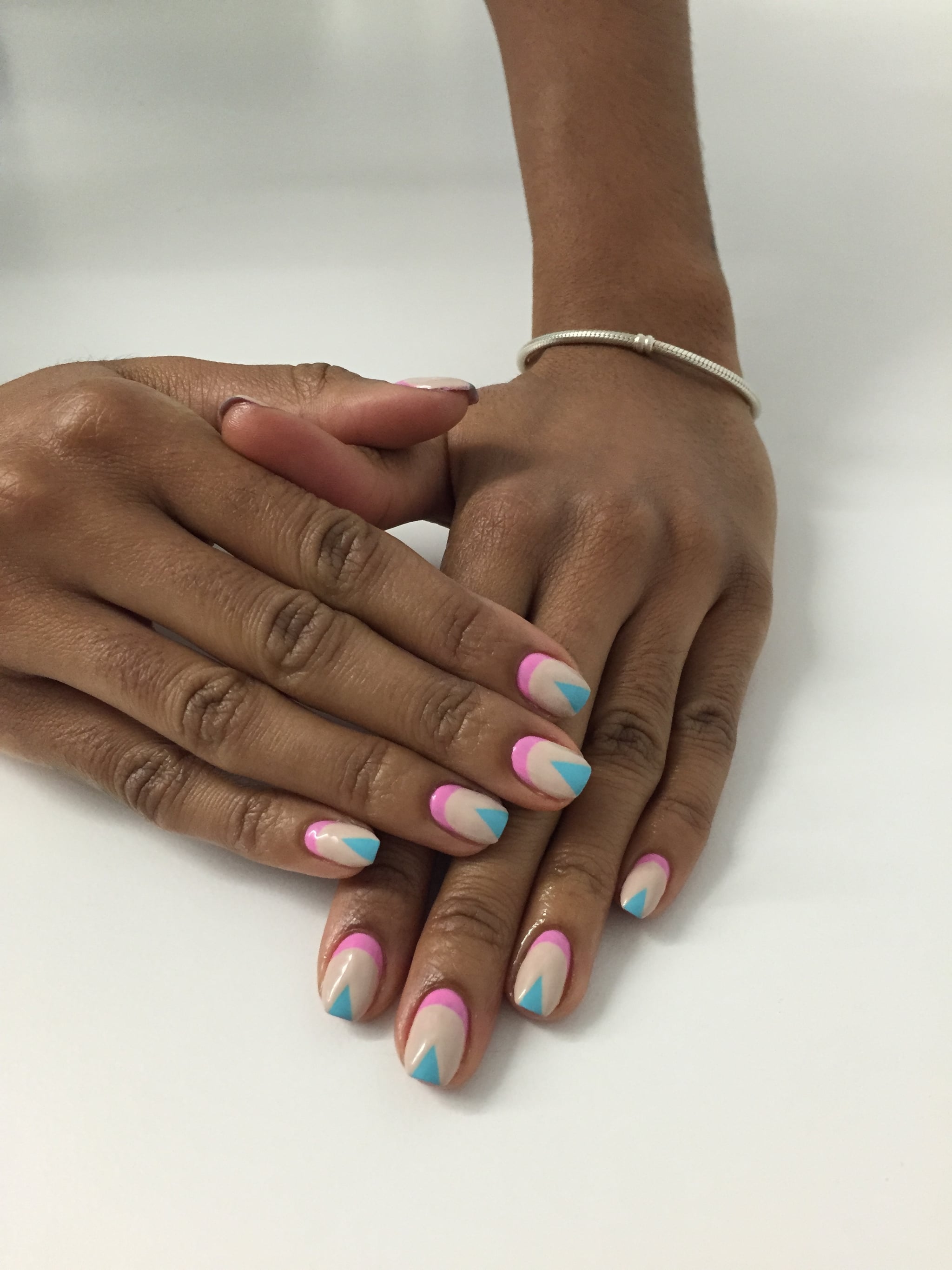 Reverse French Manicure Nail Art DIY | POPSUGAR Beauty