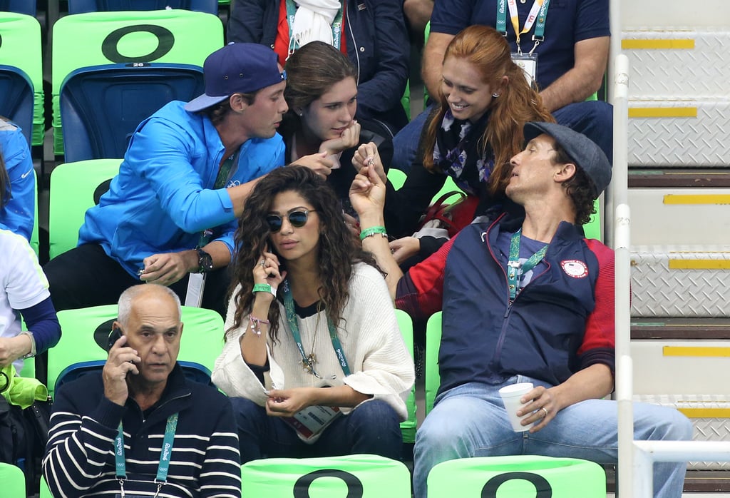 Camila Alves Watching Swimming Finals at Rio Olympics 2016
