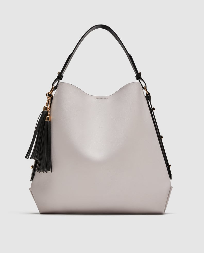 Zara Bucket Bag With Tassel Detail