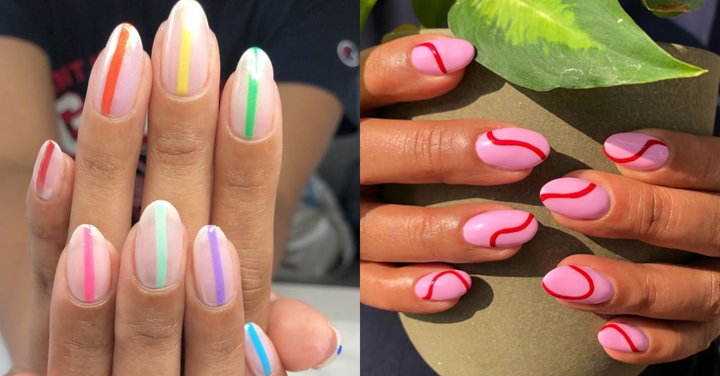 Nail Art Trends 2019: Simple One Line Nail Art Ideas