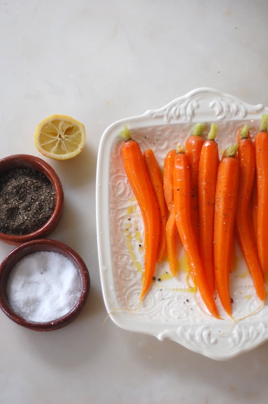 Steamed Carrots With Olive Oil and Lemon Juice