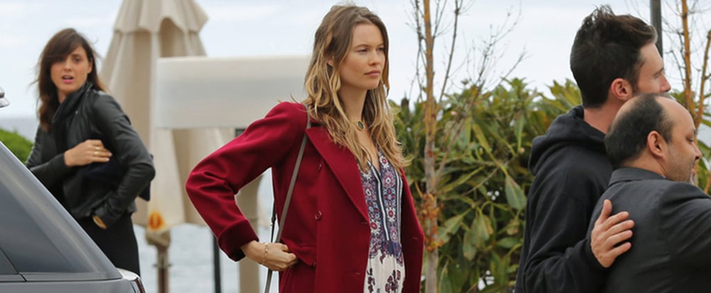 Behati Prinsloo Paisley Dress Pregnant May 2016