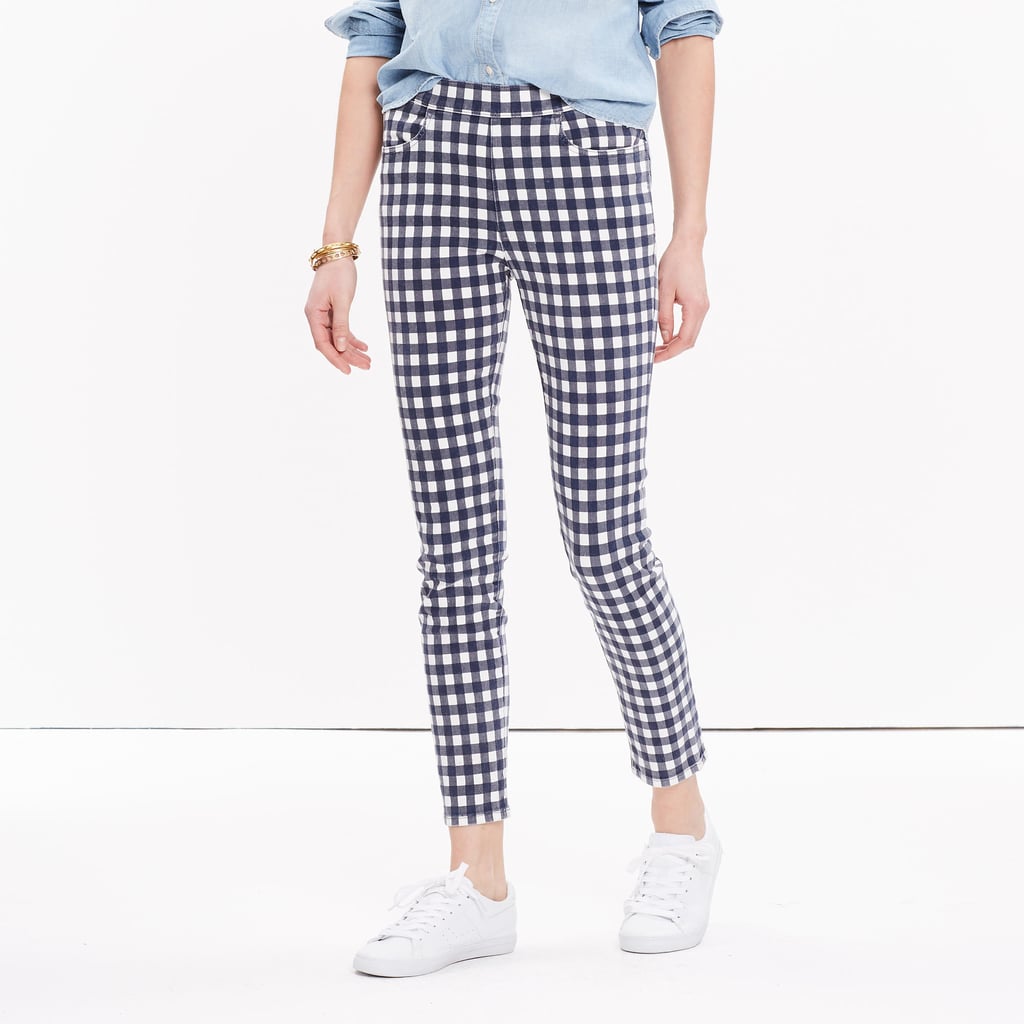Madewell high-rise skinny crop jeans: gingham edition ($135)