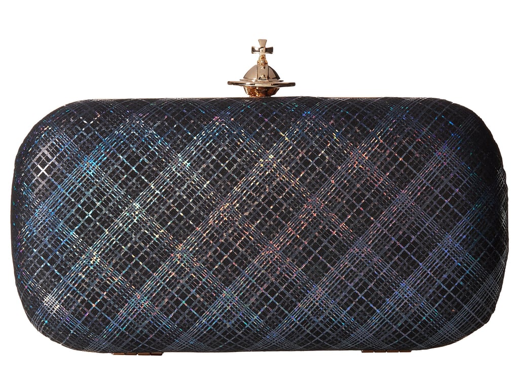 Vivienne Westwood Galles Plaid Glitter Clutch ($475)