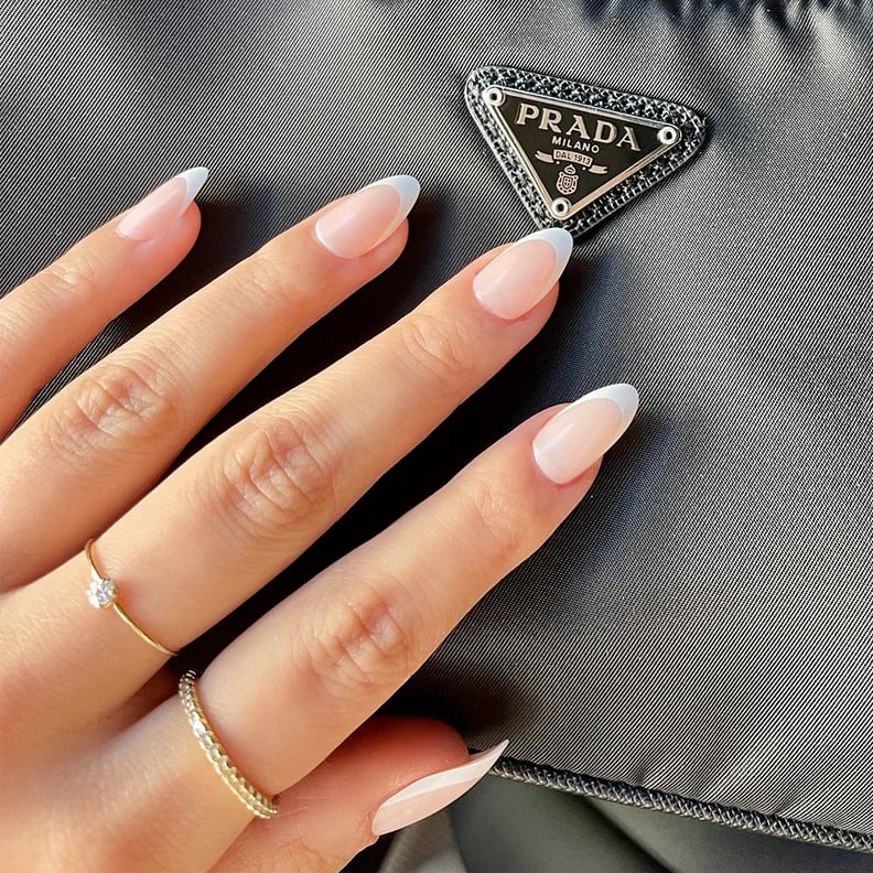 A French Manicure-Inspired Nail: Glamnetic Ma Damn Press-On Nails