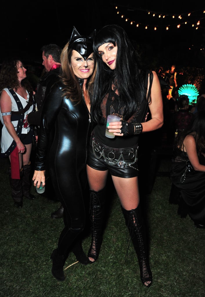 Maria Shriver as a Cat and Cindy Crawford as a Hells Angel