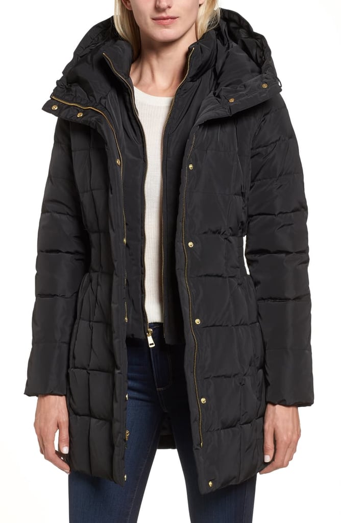 Cole Haan Hooded Down & Feather Jacket