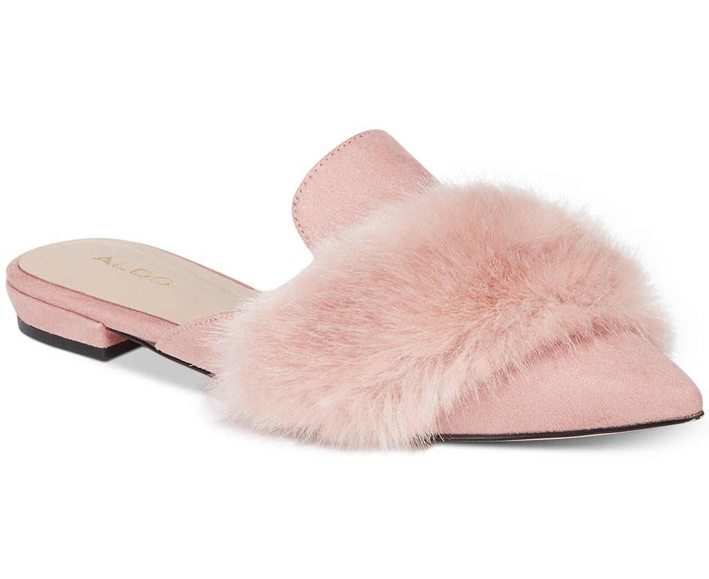 Aldo Dorriety Faux-Fur Mules