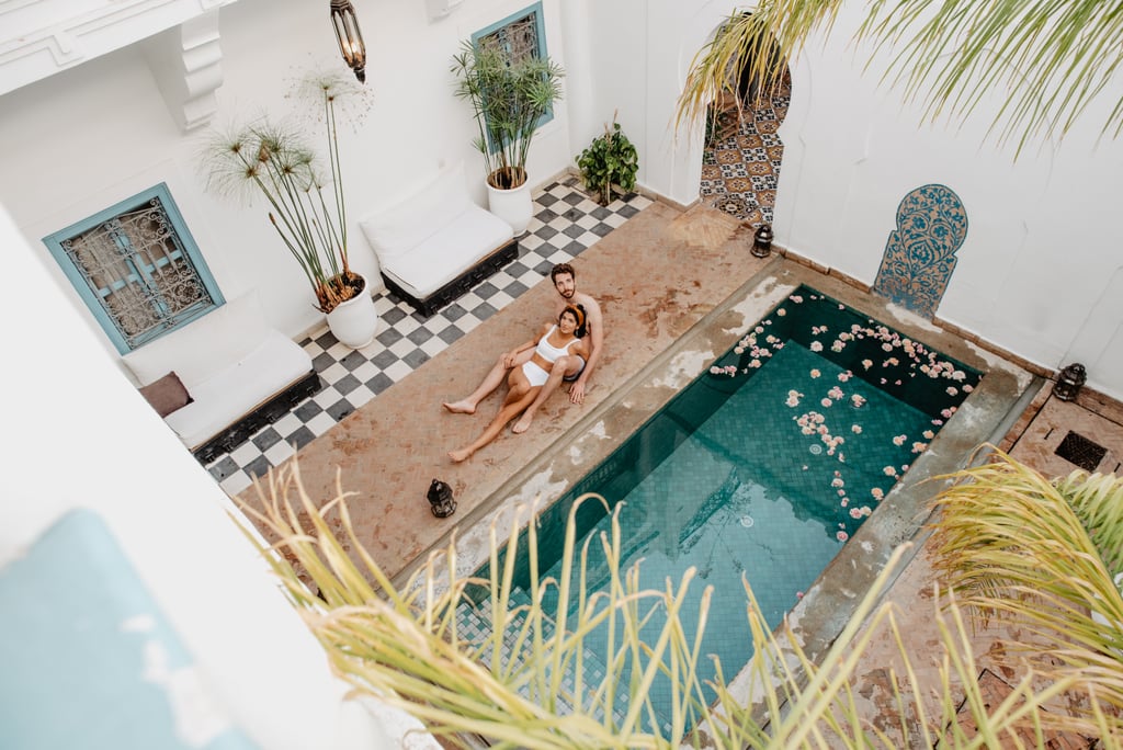 Sexy Moroccan Pool Couples Photo Shoot