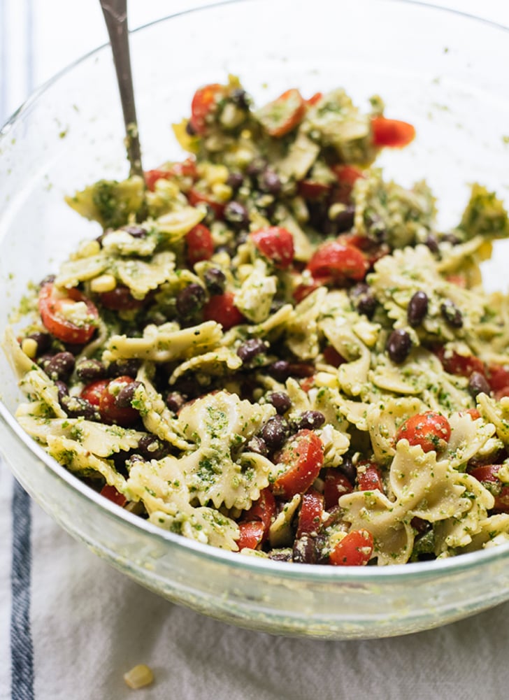 Pasta Salad With Tomatoes, Corn, and Jalapeño Pesto