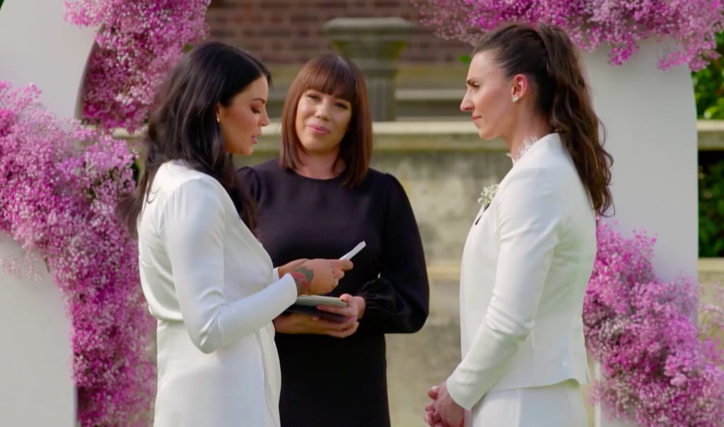 queer-baiting married at first sight image of amanda and tash wedding