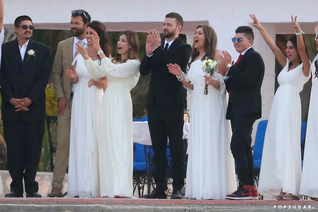 Justin Timberlake and Jessica Biel at Her Brother's Wedding