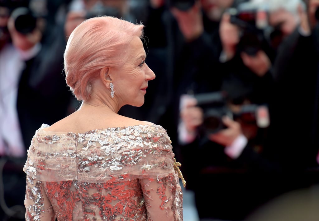 Helen Mirren Pink Hair At Cannes Film Festival Popsugar Beauty Photo 18