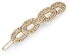 Natasha Crystal Pave Link Hair Clip